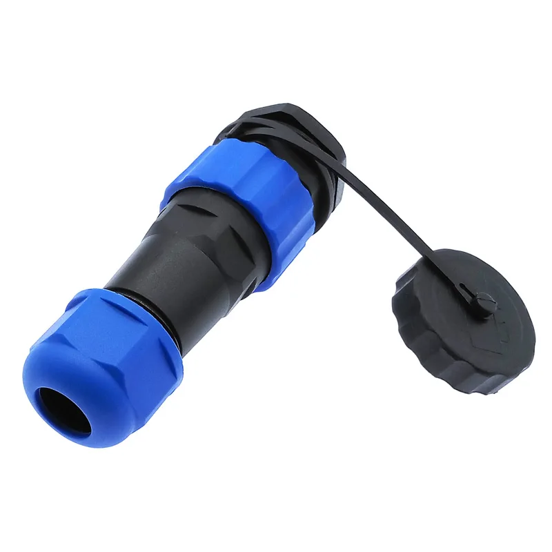 waterproof socket 1pin 2pin 3pin 4pin 5pin 6 7 9 10 12 14pin Waterproof connector SP20 Back Nut IP68 cable connector plug socket