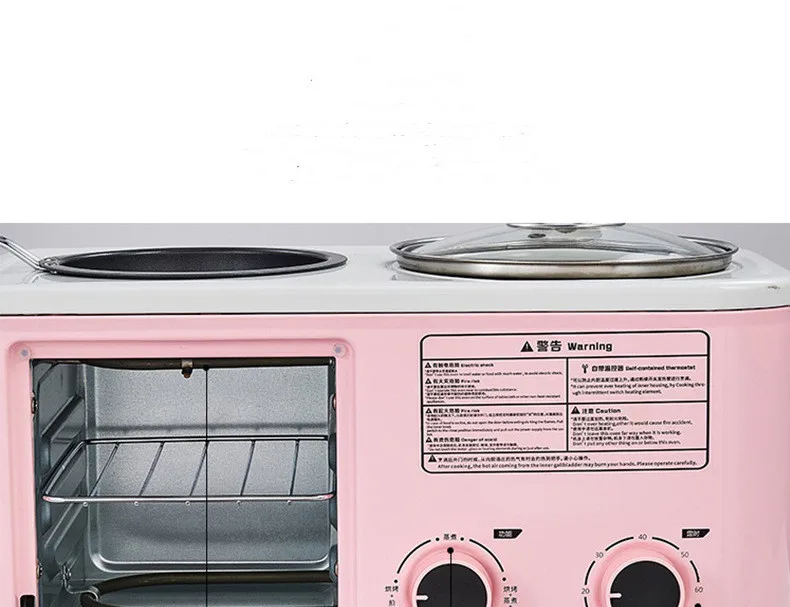 Multi-function breakfast maker Home 4-in-1 breakfast maker 3-in-1 toaster oven bread maker