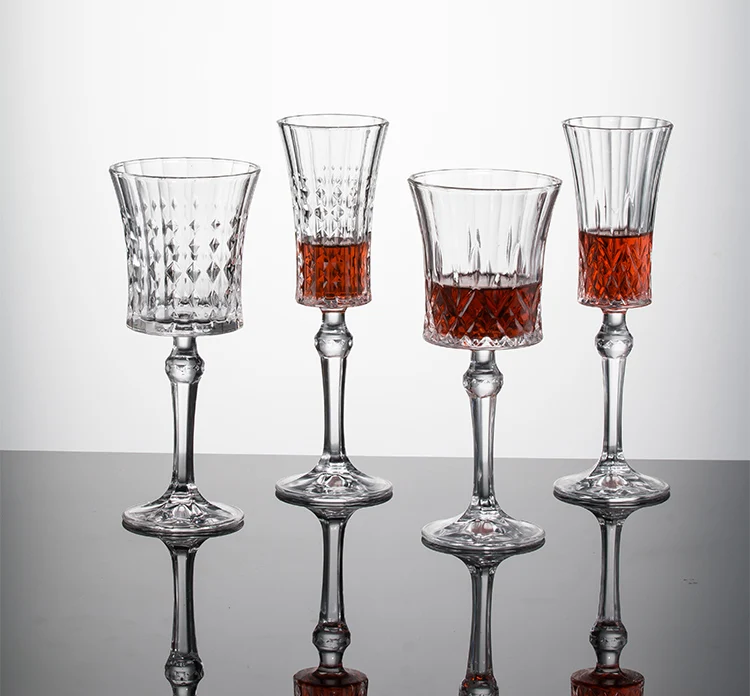 Crystal luxury wine glasses Vintage Glassware Champagne Glass for Wedding Champagne Flute WIne Glasses