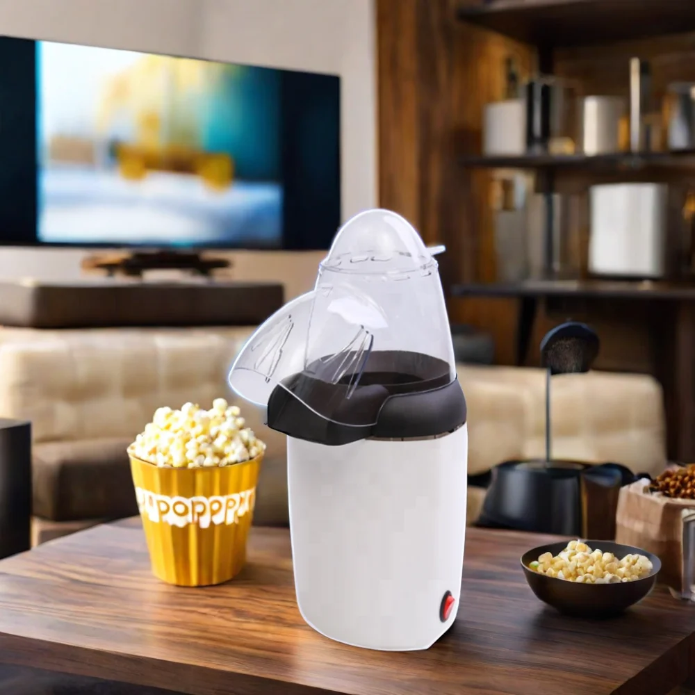 New Style Mini Hot Air Popcorn Maker Machine 220V Electric Automatic Popcorn Maker Healthy and for Household Use