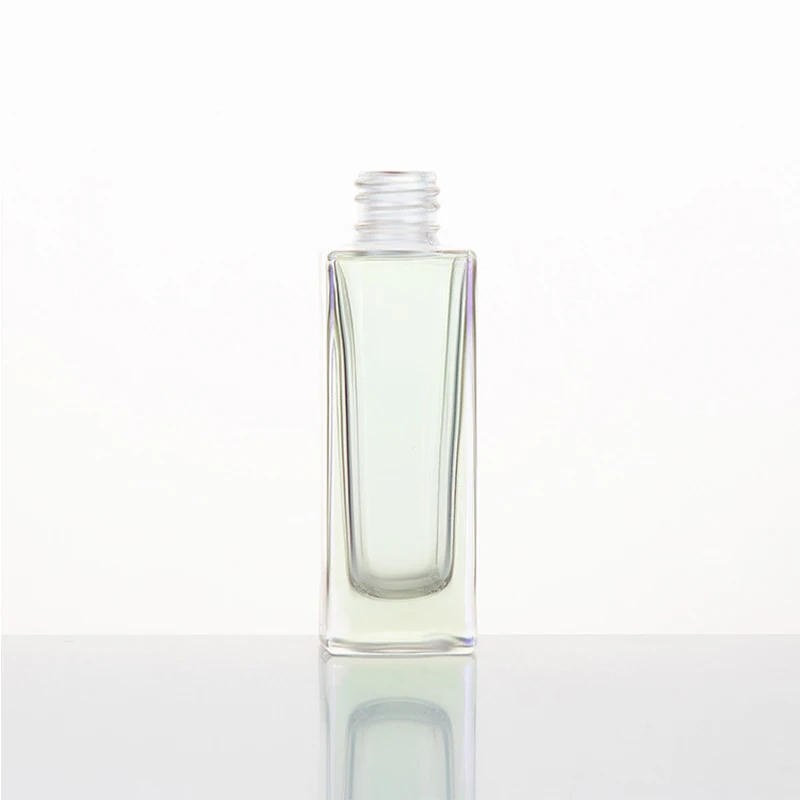 Factory Price Supplier Wholesale Essential Oil Dropper Glass Cosmetic Drop Bottle 30 ML Clear Square Frosting Bottle
