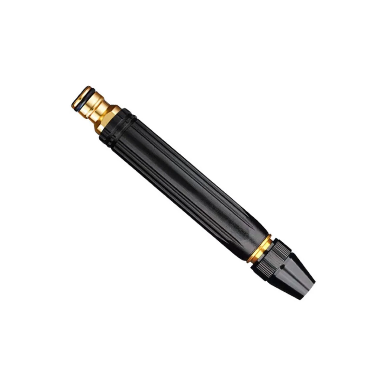Black High-pressure Water Gun Nozzle Alloy Copper-plated Nipple Type Direct Injection Car Wash Water Gun