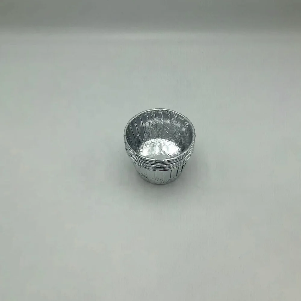 High Quality Customizable 3 Color Aluminum Foil Round Small Portable Biodegradable Individual Cake Cup