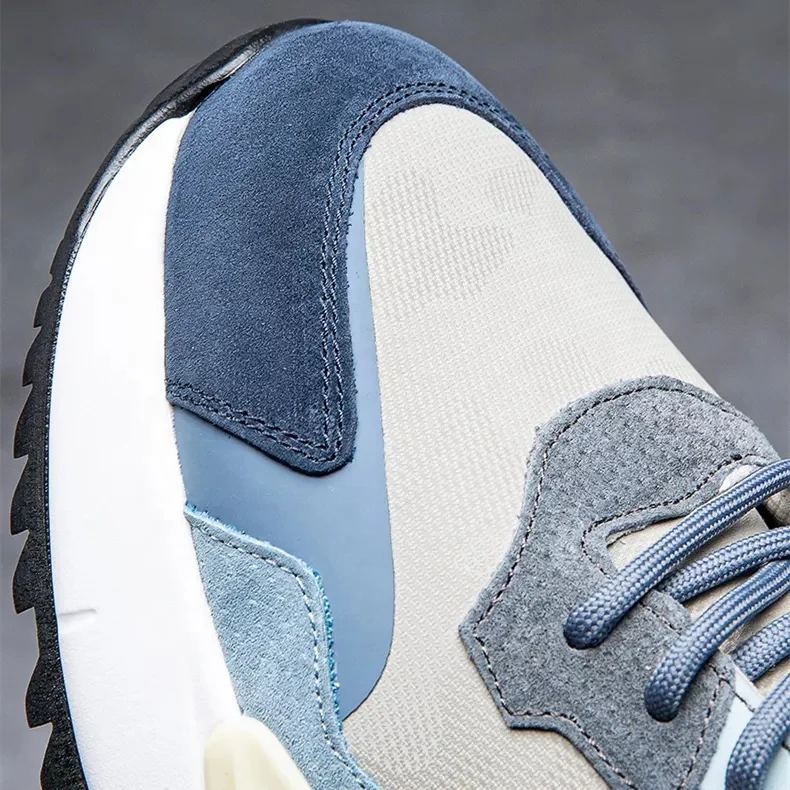 Brand Ultra light Raw Pig Suede Men Casual Sneakers sport Shoes 38-44 Wholesale mesh Fashion man trainers OEM factory