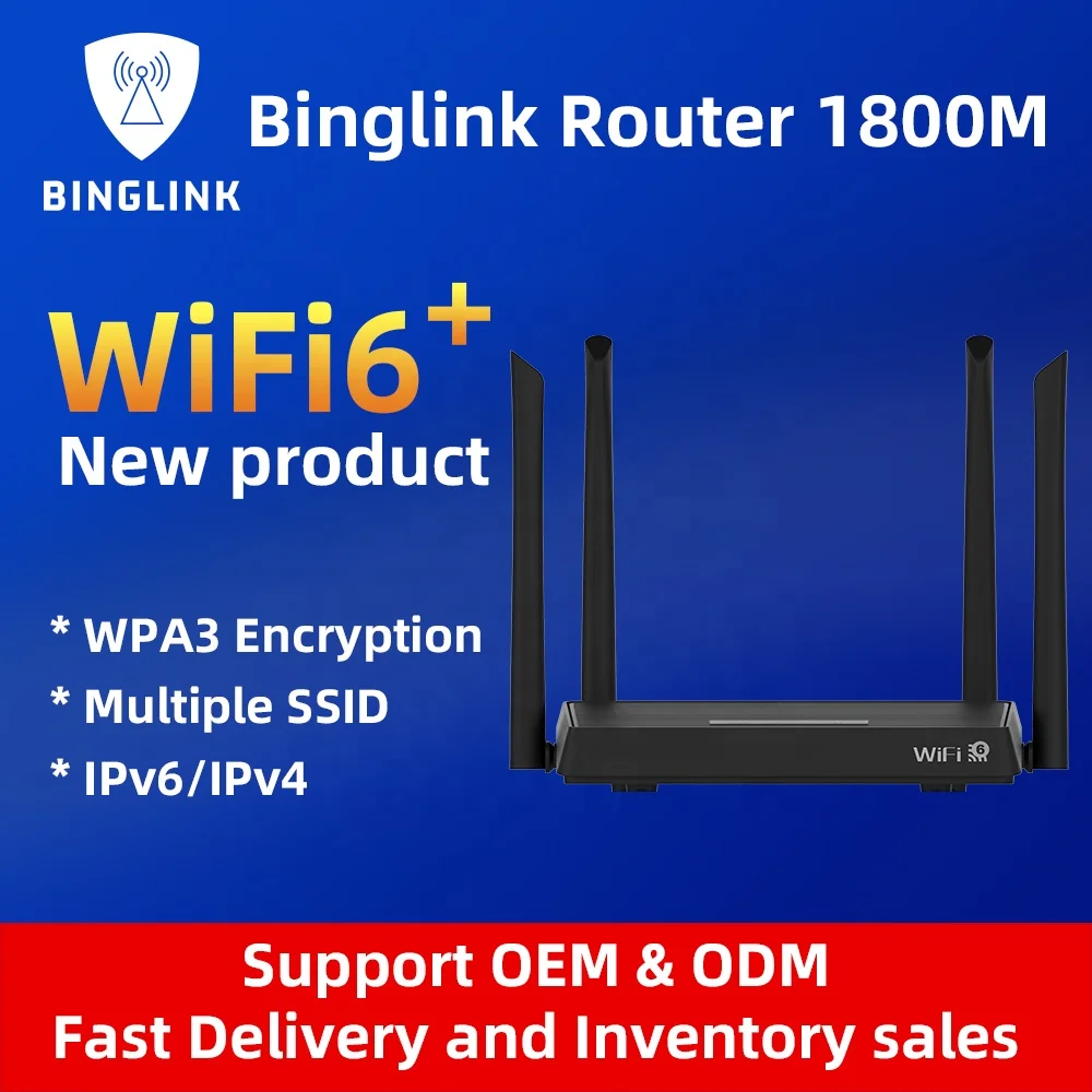
1800Mbps Mesh routers wifi 6 Gigabit Dual-Band 4-Core wireless router wifi repeater Support Open wrt and mu-mimo 