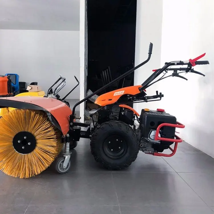 multifunctional sidewalk  mini snow sweeper tractor snow blower machines