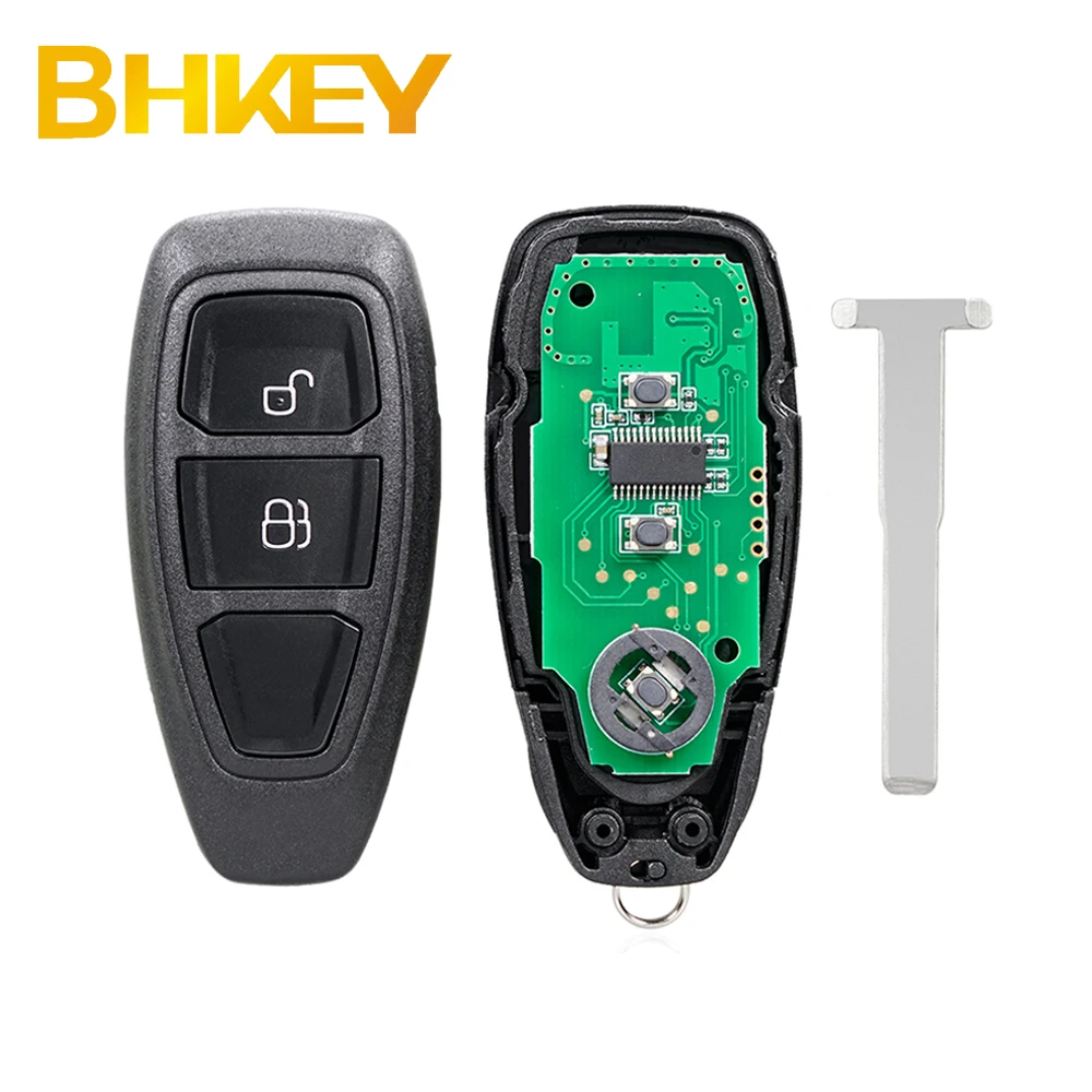 For 2013-2016 Ford Ecosport Fiesta 2 BTN 3 BTN Smart car Remote Key Fob 433Mhz ID63 80 Bit Chip KR55WK48801