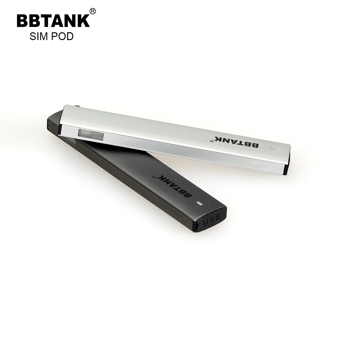 Ceramic coil pod vaporizer cartridge empty buttonless vape pen BBTANK Sim Pod custom CBD pens packaging box with logo