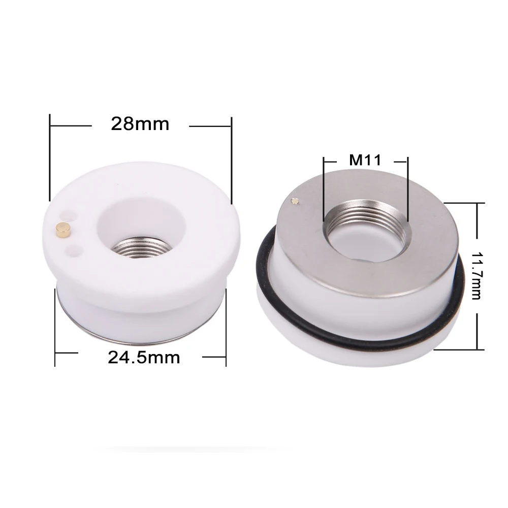 Fiber Laser Ceramic Ring D28 D32 For Raytools WSX Precitec Laser Cutting Head Laser Nozzle Hold