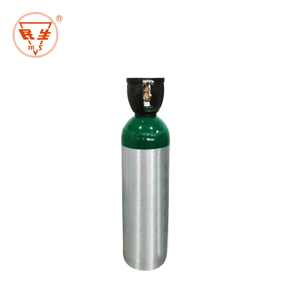 High-Pressure Aluminum Oxygen Gas Cylinder Durable Steel Material for LPG Nitrogen Medical Gas Use
