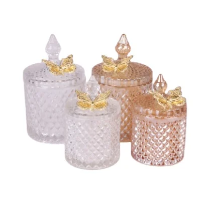 jars for candle making  pink custom candle glass jar