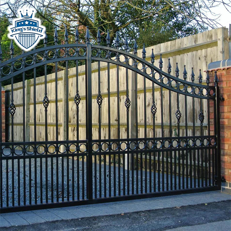 New design   Galvanized Metal Models Wrought Iron Gates Single Main Door Exterior Iron Gates For Houses