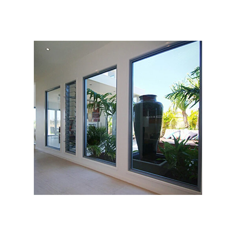 Hot Selling Cheap Price Large Floor Aluminum Fixed Glass Windows With Double Tempered Glass