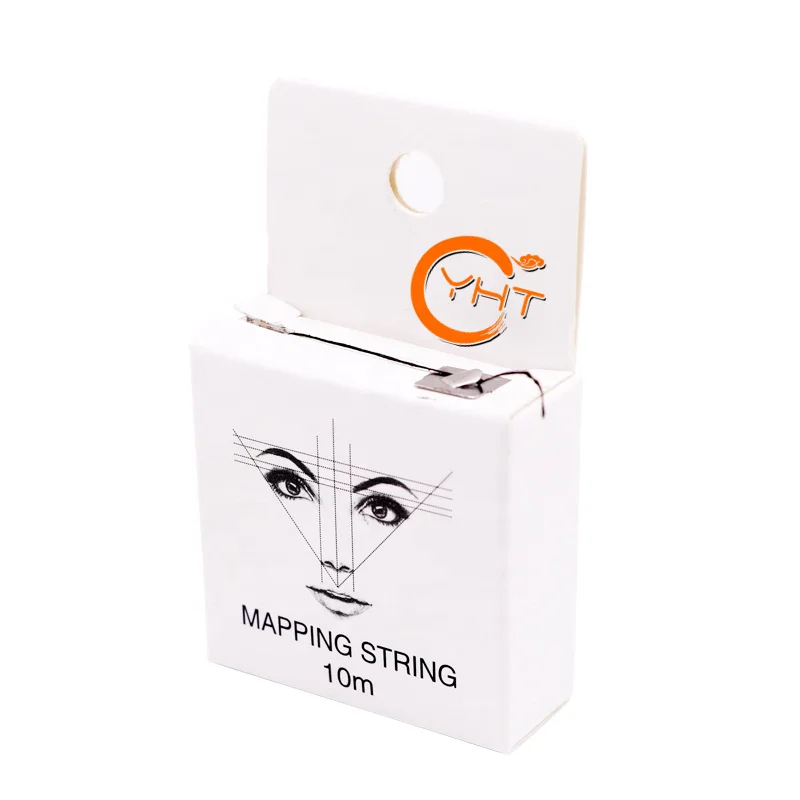 Hadiyah Pre-Loved Mapping String Microblading Eyebrow Ruler with Pigment Ink Thread Private Label Body Art