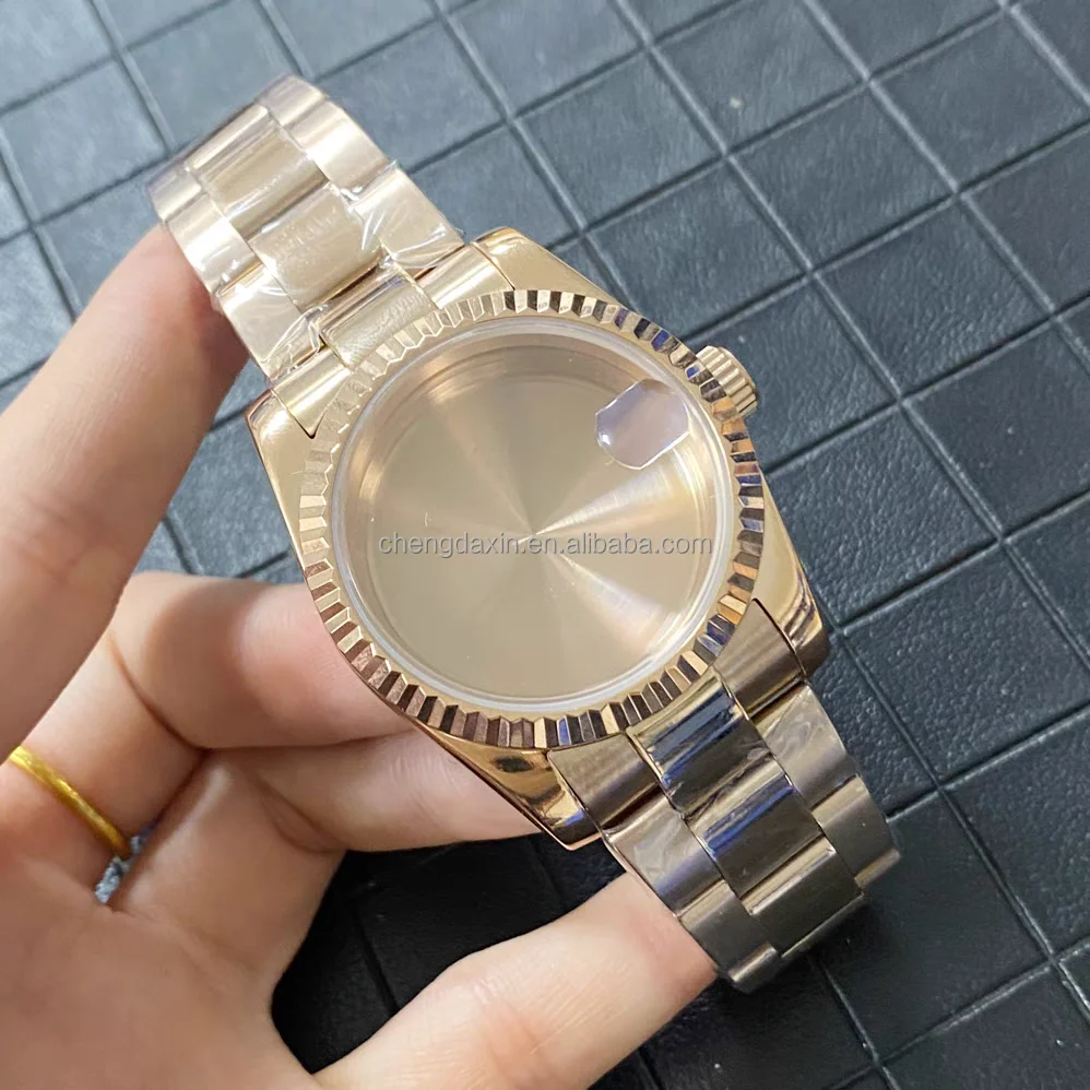 NH36/39mm 904L Stainless Steel Watch case With Strap Bracelet for NH35/36 Movement Zoomer Men SEI-KO Seik-o MOD KIT