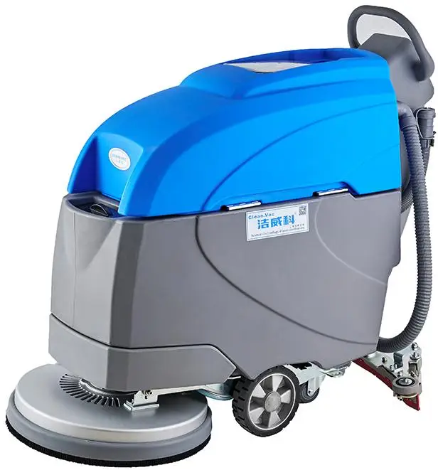 CLEANVAC China Manufacturer compact auto hand push industrial floor scrubber