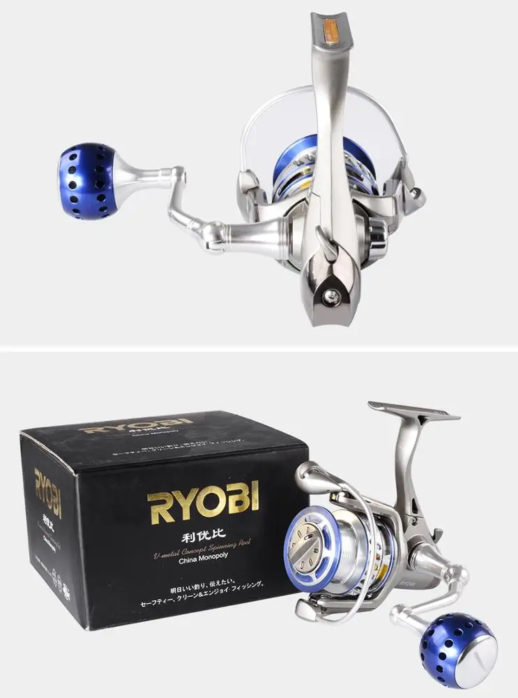 
Ryobi Fishing King 1000/2000/3000/4000/6000/8000 Fishing Reels Saltwater Sea Spining Reels with Max Drag 10kg 