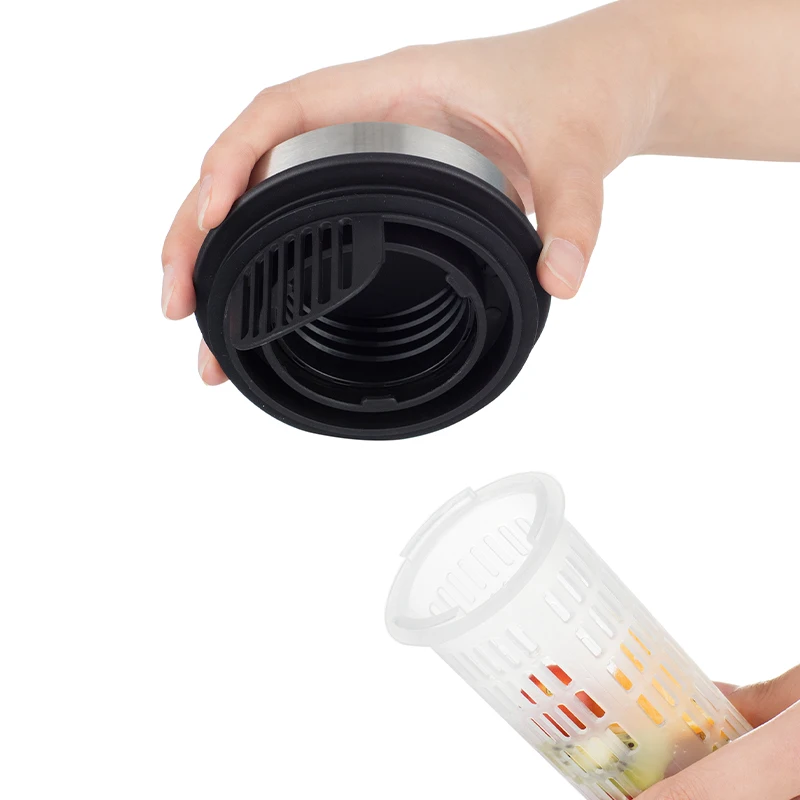 manufacturer large borosilicate glass pitcher water carafe jug fruit infuser filter stainless steel lid 1000ml