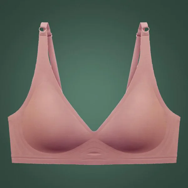 Dropshipping Girls Fashion Simple Soild Color Push Up Wireless T-shirt Bra Comfort Women Seamless Bra