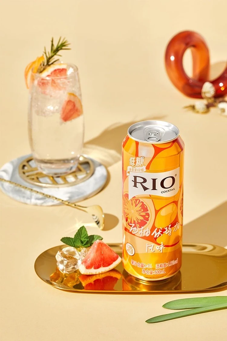 Wholesale Rio Refreshing Grapefruit Flavored Vodka Cocktail 500ml Artificial Fruit Flavored Alcoholic Drink Cocktail