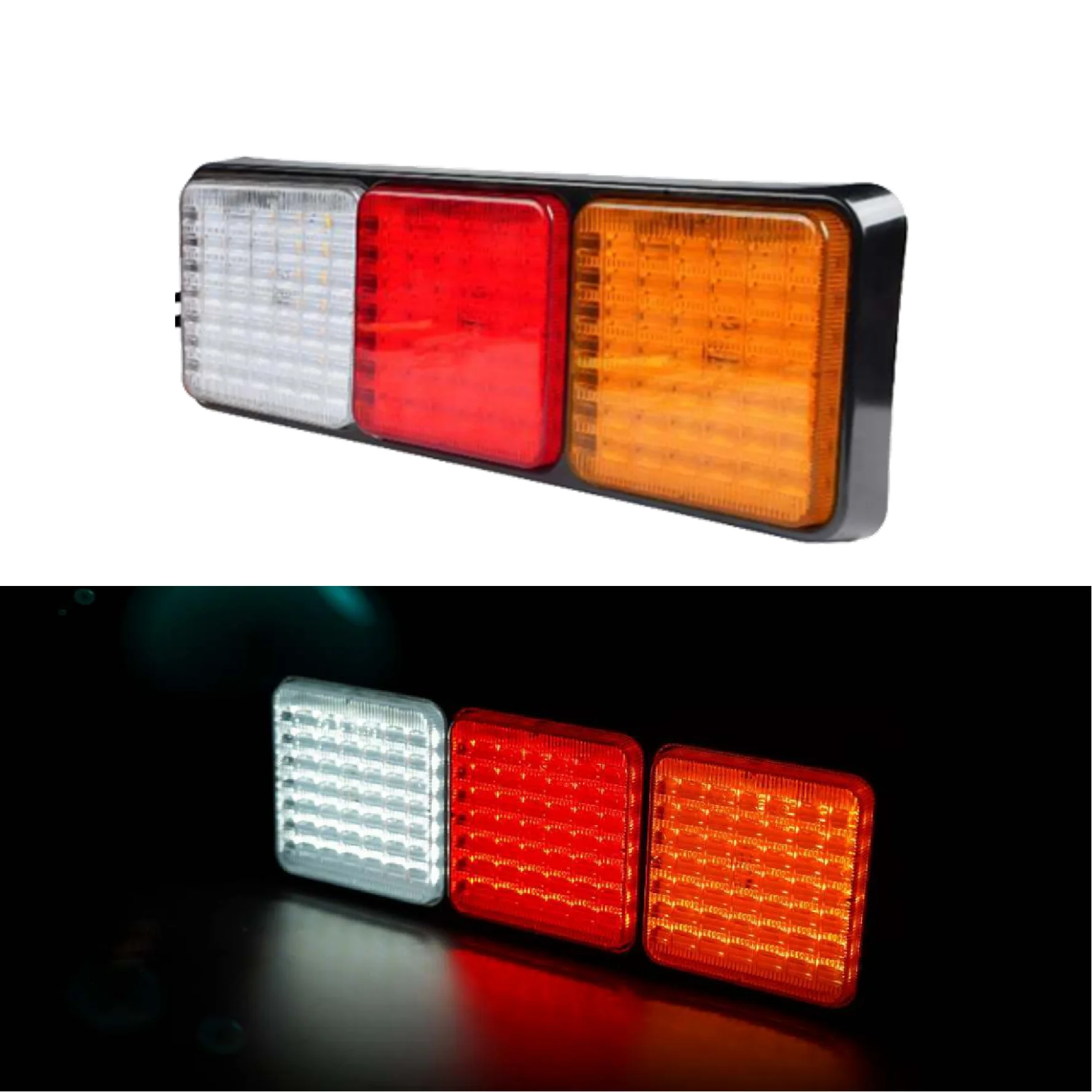 12v 24v Aluminum Alloy Tow Truck Trailer Extendable Board Emergency Traffic Warning Led Lights Brake Rear Direction Indicator