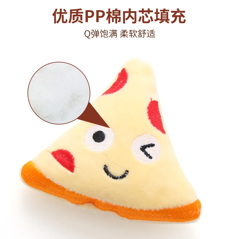 Jiefan toy plush cute food shape containing catnip sound paper self hi relief nibbling pet supplies