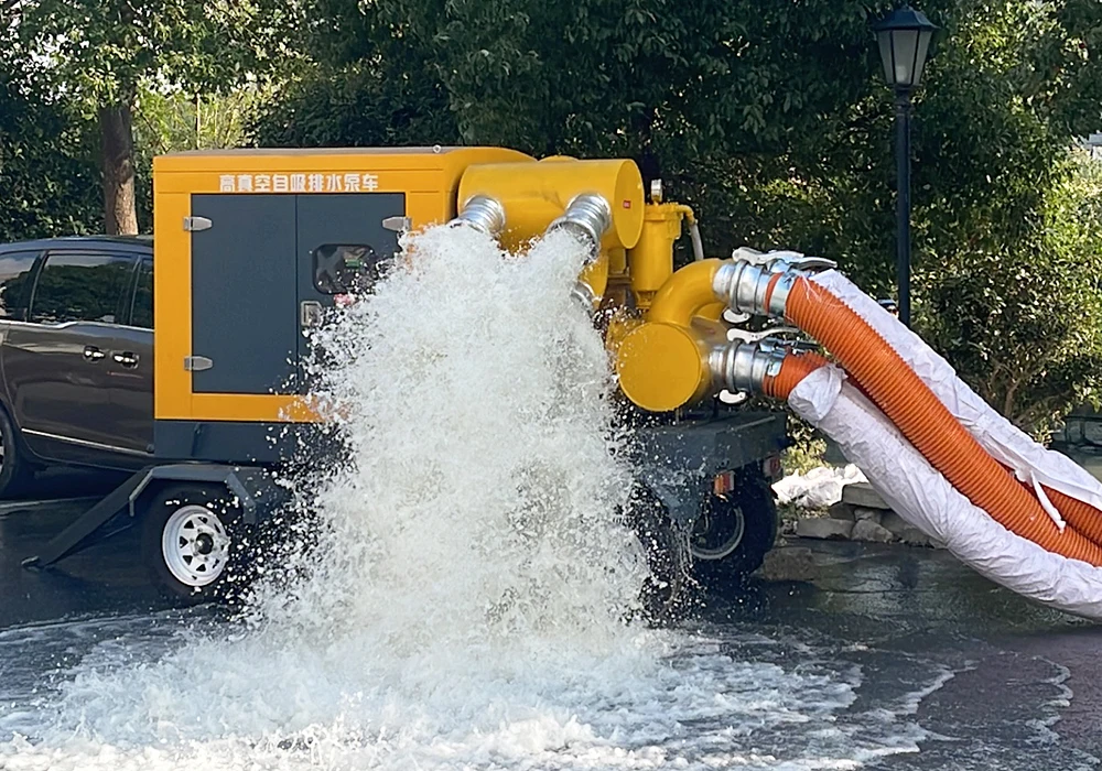High performance large flow diesel generator Intelligent operation drainage pump
