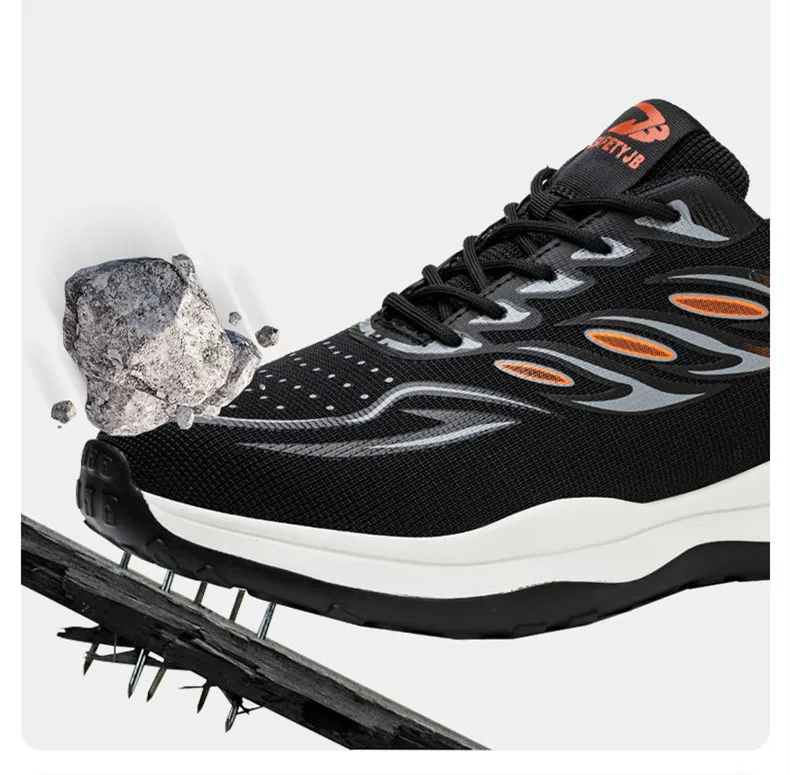 Custom Logo Brand Label Stylish Anti-Slip Mesh Working Safety Shoes Breathable Wearable Platform Cheap Safety Shoes Women Work