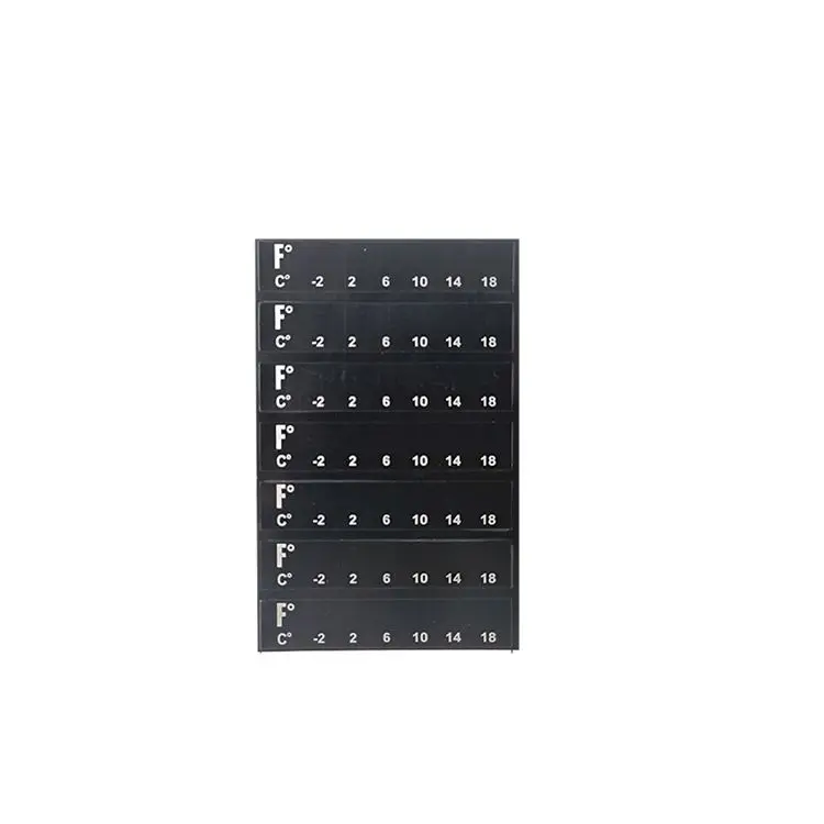 Self-Adhesive Industrial Equipment Temperature Indicator Label Heat Sensitive Vinyl Stick-On Digital Thermometer Strip