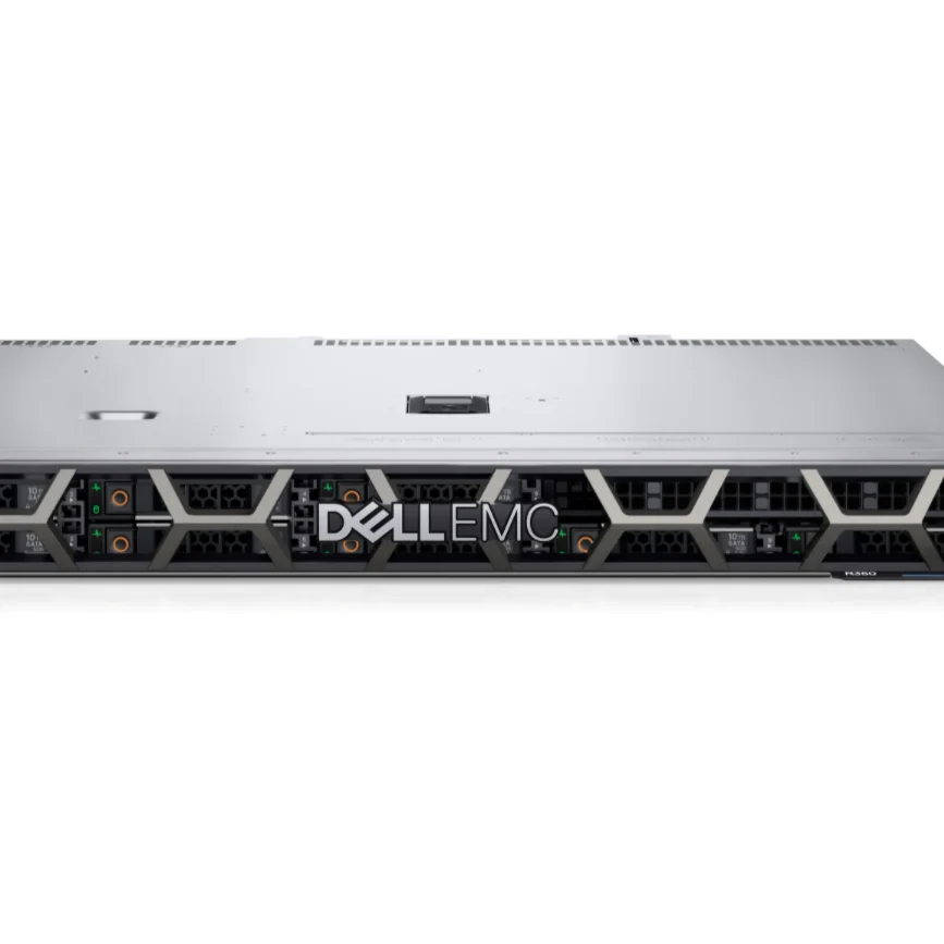 D ell R350 стоечный сервер в колбас tel Ксеон E-2374G процессор 8SFF/16GB/1 ТБ/H345/600W 1U стоечный сервер