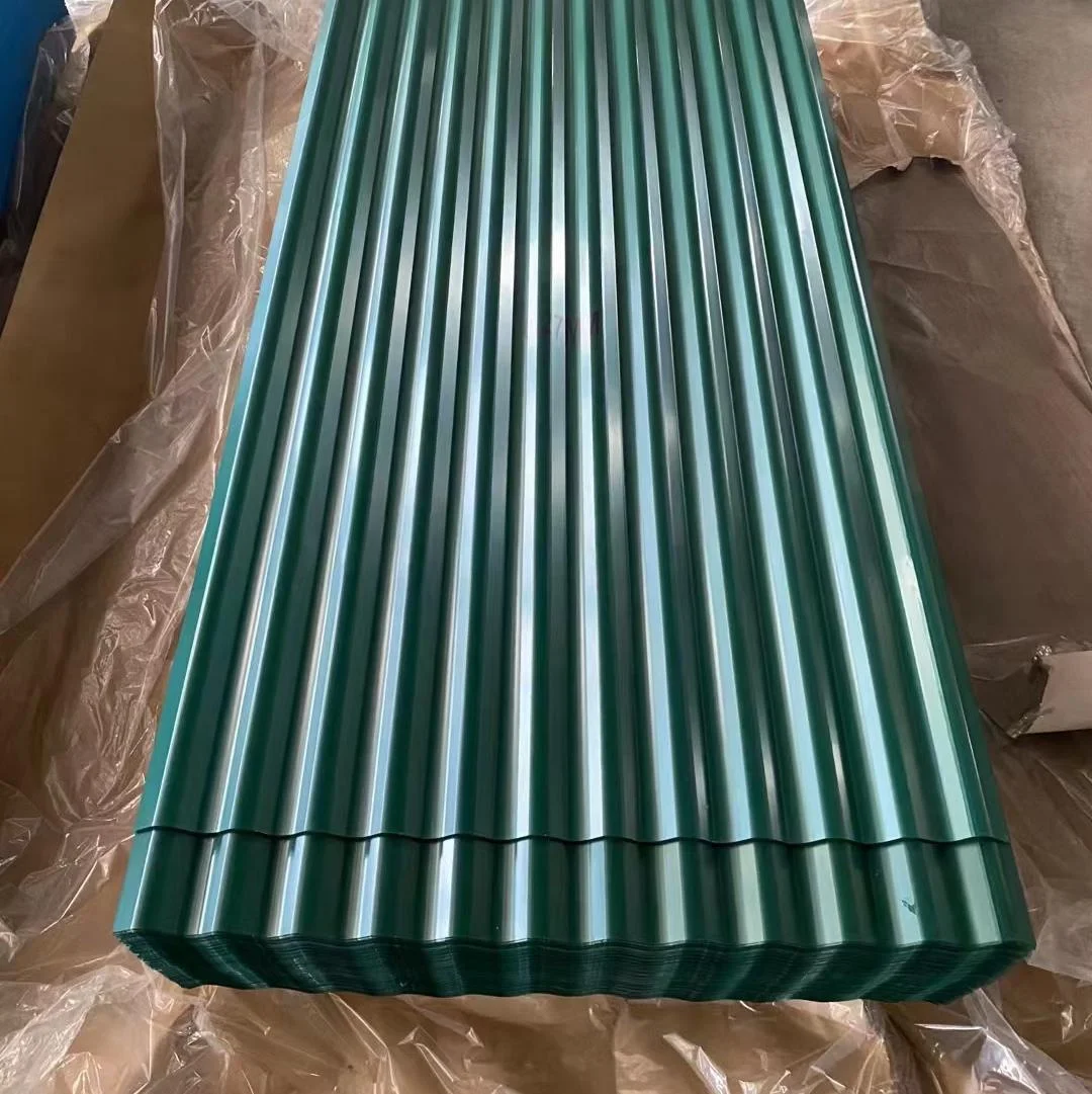 China Zink Roof Galvanized Corrugated Color Coated Galvanized Corrugated Steel Sheet Color Coated Metal Roofing