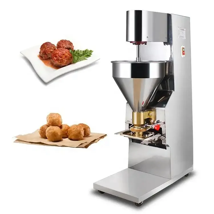 LEMON MECH Cooking Food Processing Stainless Steel Equipment 220V Electric Meatball Making Machine