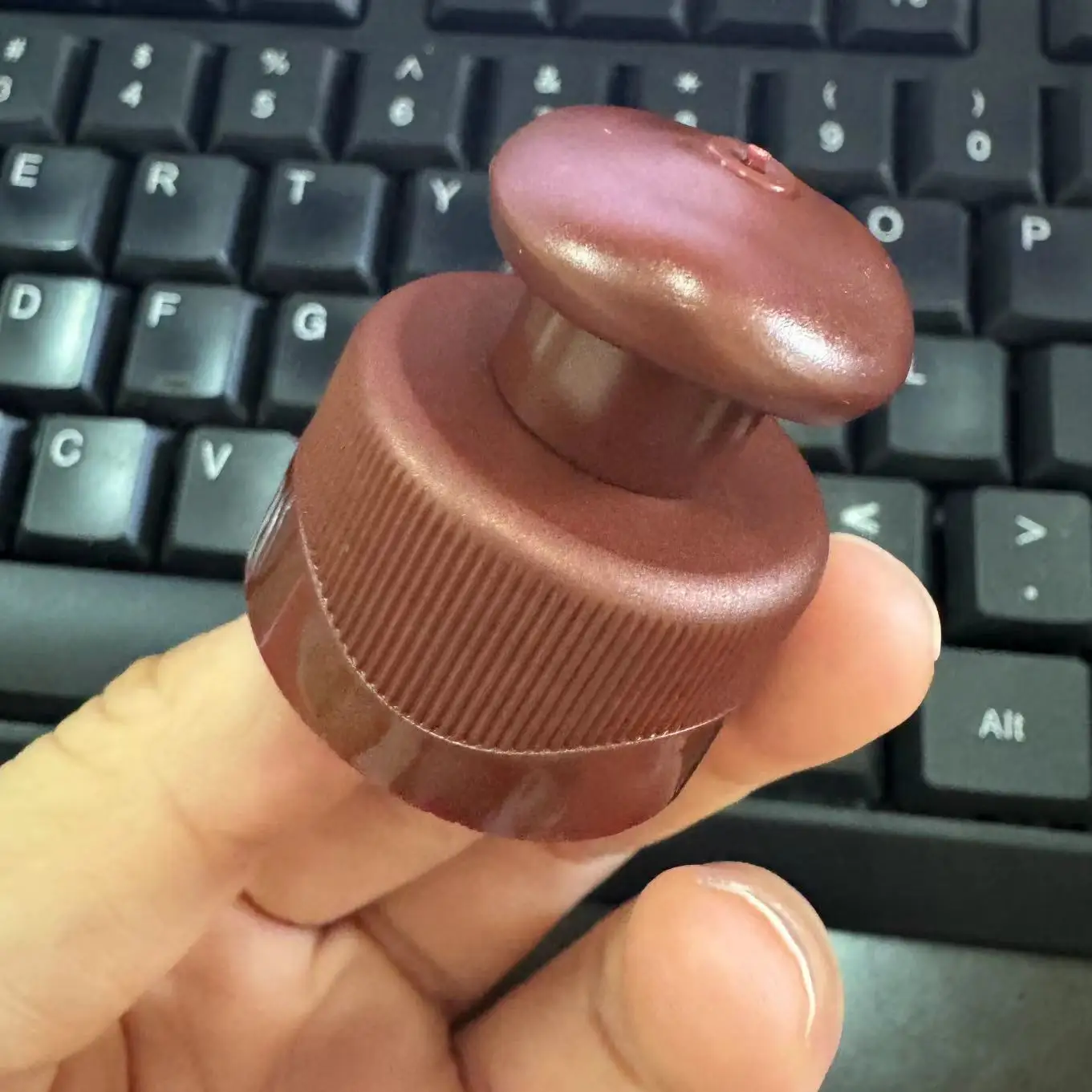 Hotsale Mushroom Shape Plastic pp Push Pull Cap 28/410 24/410