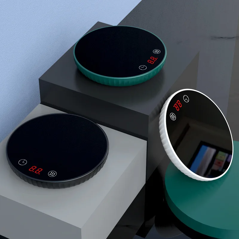 Electric Smart Coffee Mug Warmer Cup Pad Heater and Temperature Control with Timer for Office Home