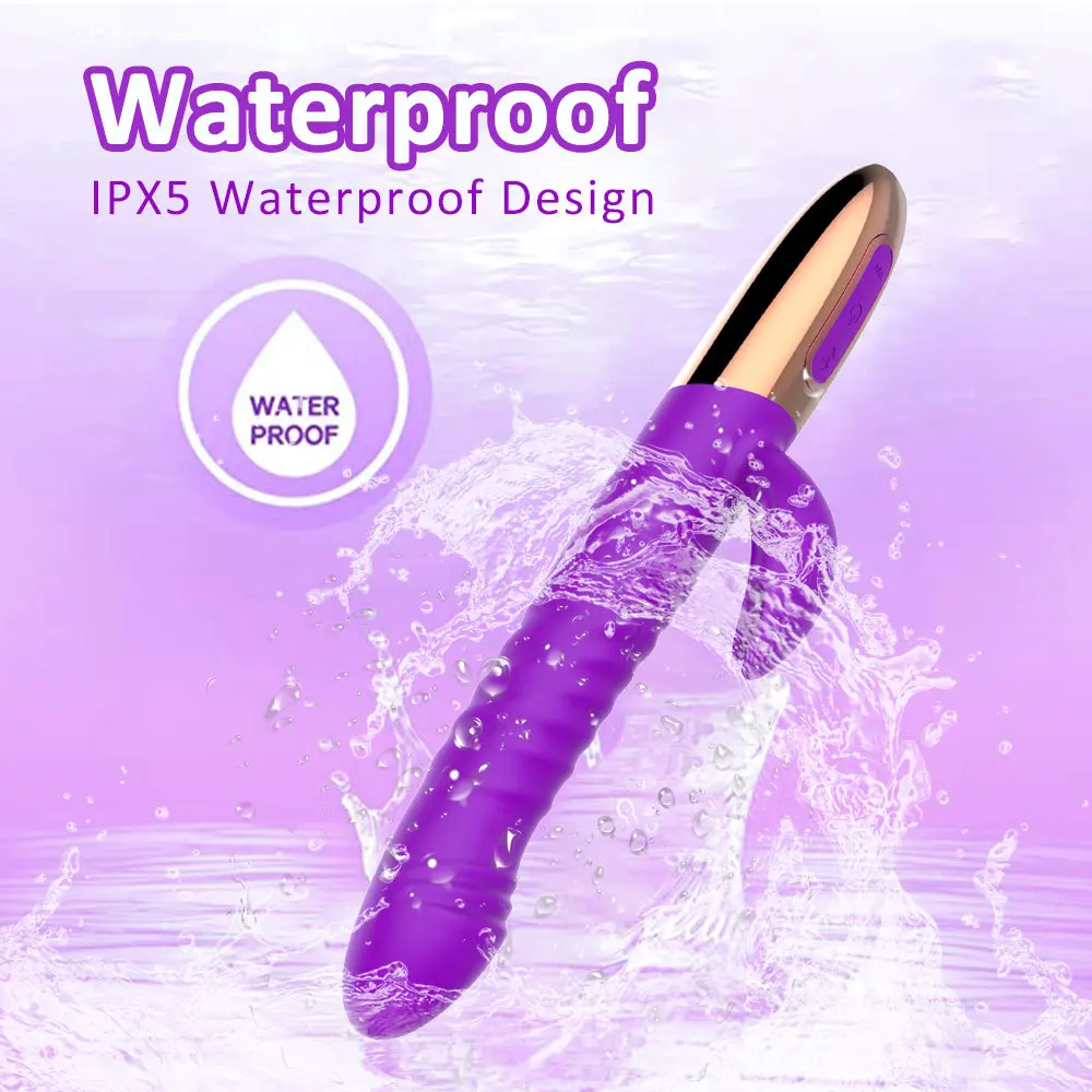 Rechargeable Heated Girls Masturbation Rabbit Vibrator Telescopic Dildo Sex Toys Sexy Vibrator For Women