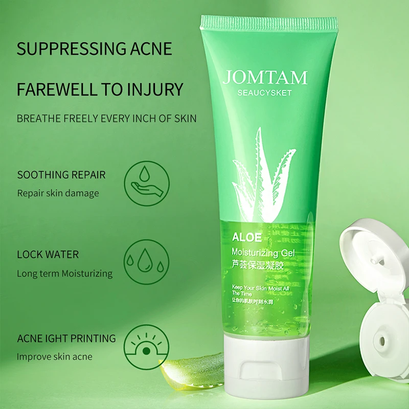 Best Seller 100% Aloe Vera Soothing Organic Skin Care Moisturizing Repairing Removing Acne Lightning Aloe Vera Gel Natural
