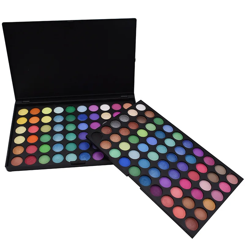 New 120Color Eye Shadow Pearlescent Matte Makeup Palette European American Plastic Box Eye Shadow Large Market Explosion