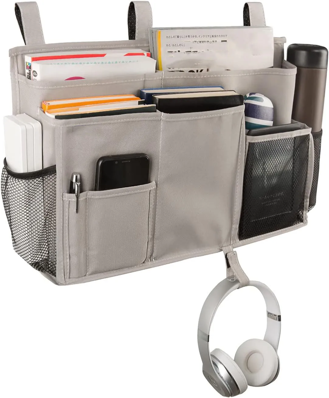 Storage Bag Pocket for Bunk and Hospital Beds College Dorm Rooms Wheelchair Baby Bed Rails Bedside Caddy Hanging Bed Organizer