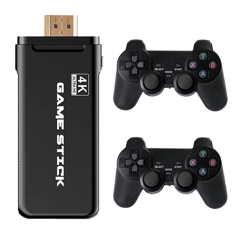  4K HD видео игровая консоль двойной геймпад для PS4/GBA классические ретро ТВ с разрешением HDMI стикер метаний в
