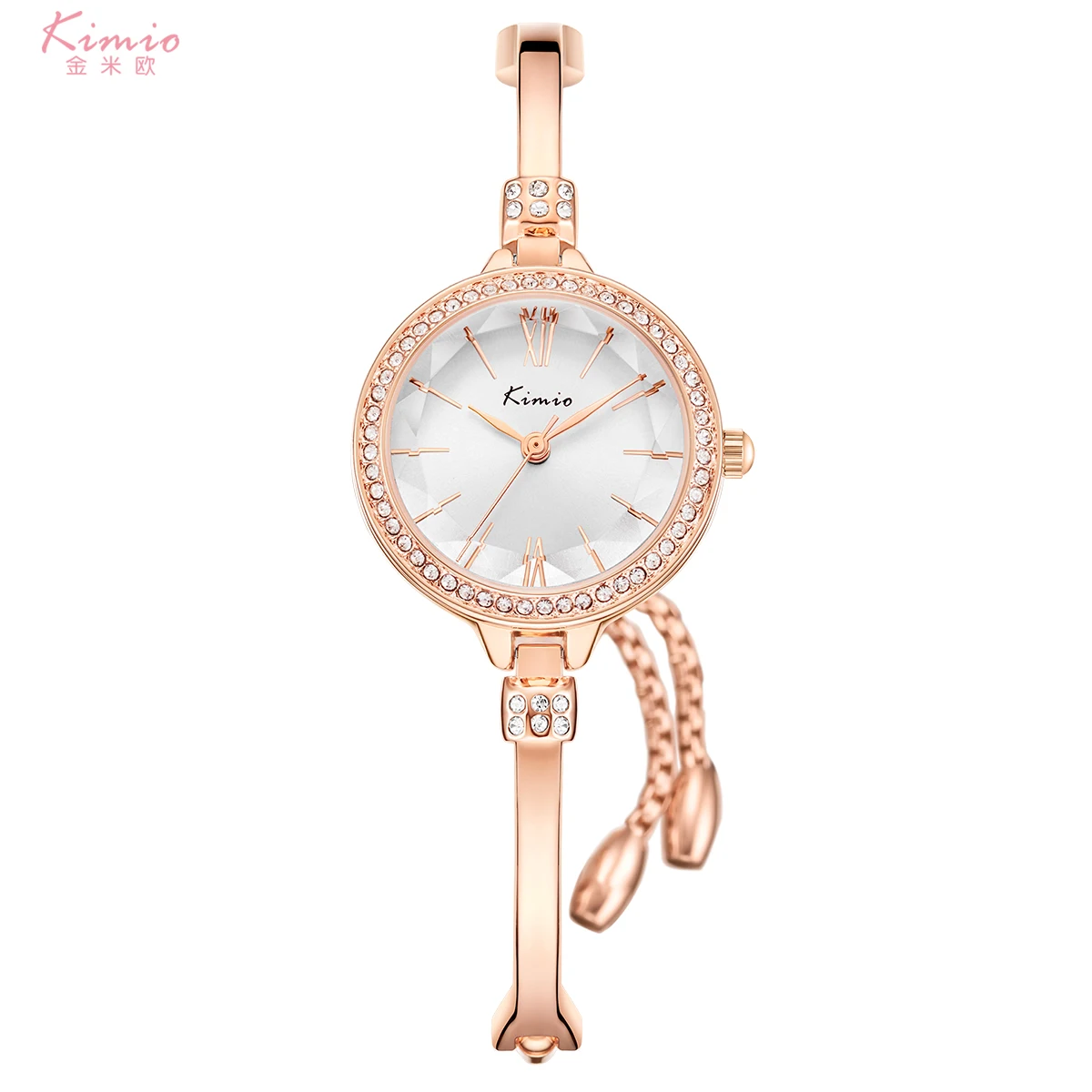 fashion lady brass bracelet hand watch OEM Luxury Stainless Steel quartz watch for woman gift