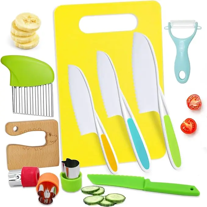 Набор деревянных кухонных ножей для детей, 11 шт.