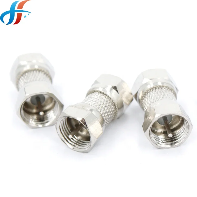 big nut F male to male double head RF coaxial F connector adapter
