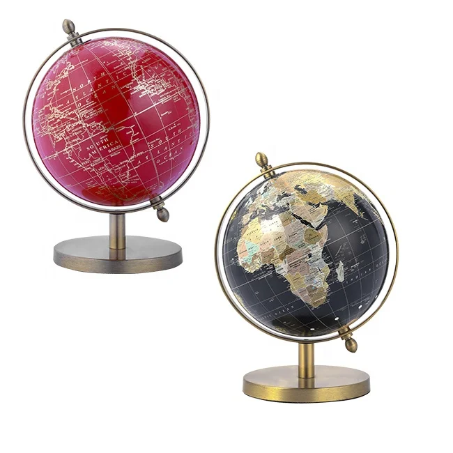 Manufacturer Wholesale OEM Table Decor Globe Traditional Decorative Earth Map Globes Wedding Gift