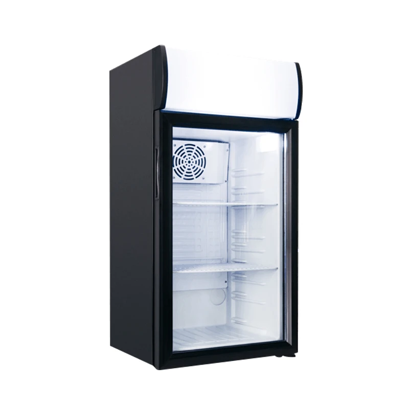 Vanace 80 Litre Heating Cooling Dual Temperature Zones Beverage Cooler Commercial Mini Fridge for Supermarket