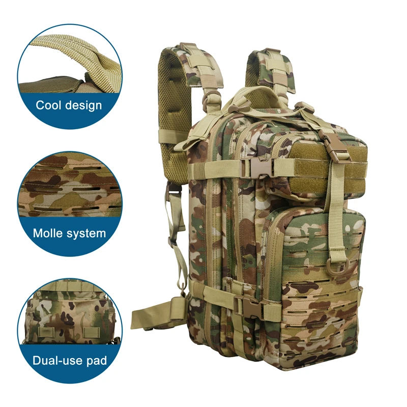 Ship From USA  26L 600D Waterproof Tactical Pack Military Backpack Hunting Gym Bags