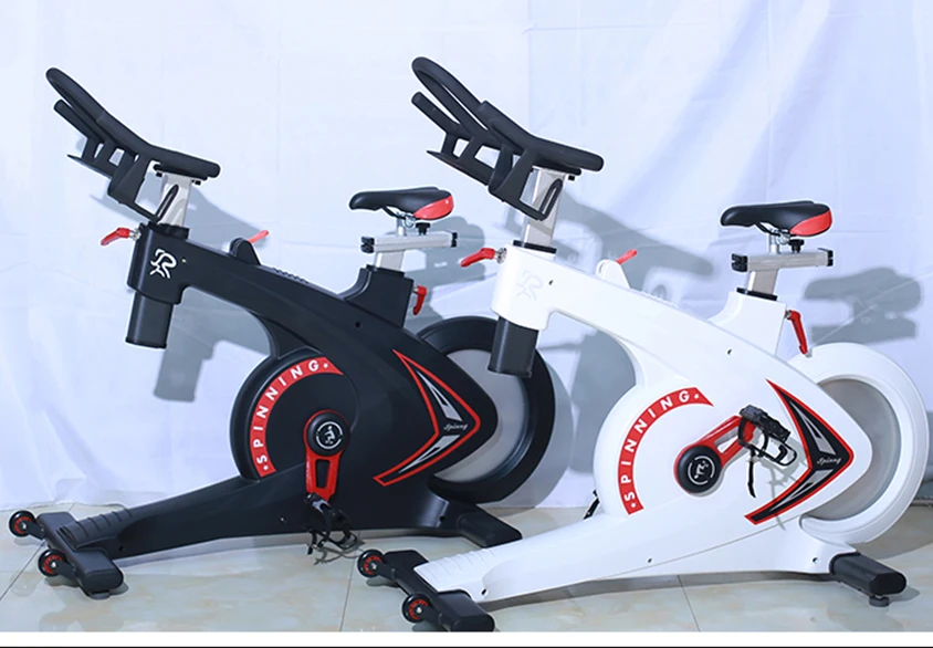 High end indoor commercial gym fitness exercise cycling spinning bicycle super magnetic resistance bike with aluminum flywheel