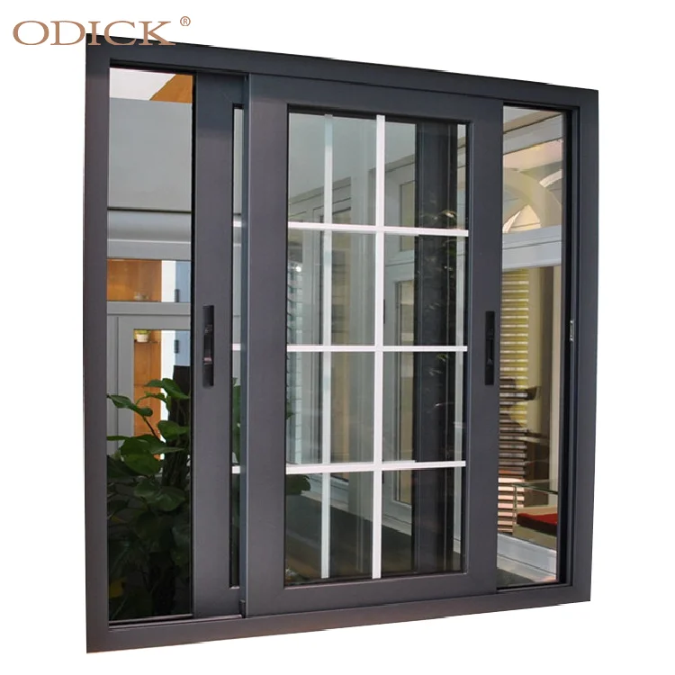 Latest  Customized Cheap House Sliding Window Grill Designs Insulating Glass Thermal Break Aluminum Sliding Windows For Sale