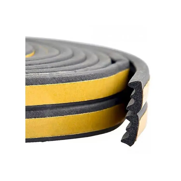 Уплотнительная лента для дверей из силиконовой резины EPDM, уплотнительная лента из экструдированного губчатого материала для глазирования, Уплотнительная резиновая прокладка для алюминиевого окна