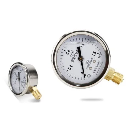 YN-60 instrument shock pressure gauge 0-1.6MPa vacuum shock pressure gauge hydraulic gauge 40mpa