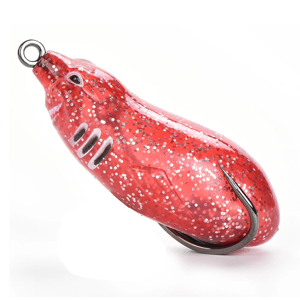 Wholesale 17.5g 60mm Soft Frog Bait  Artificial Soft Silicone Frog Fishing Bait  Frog Fishing Lures With High